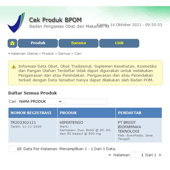 Obat Darah Tinggi Hipertensi / Penurun Darah Tinggi / Obat Tensi Darah Tinggi, Kolesterol &amp; Asam Urat Ampuh Sudah BPOM - HIPERTENSO