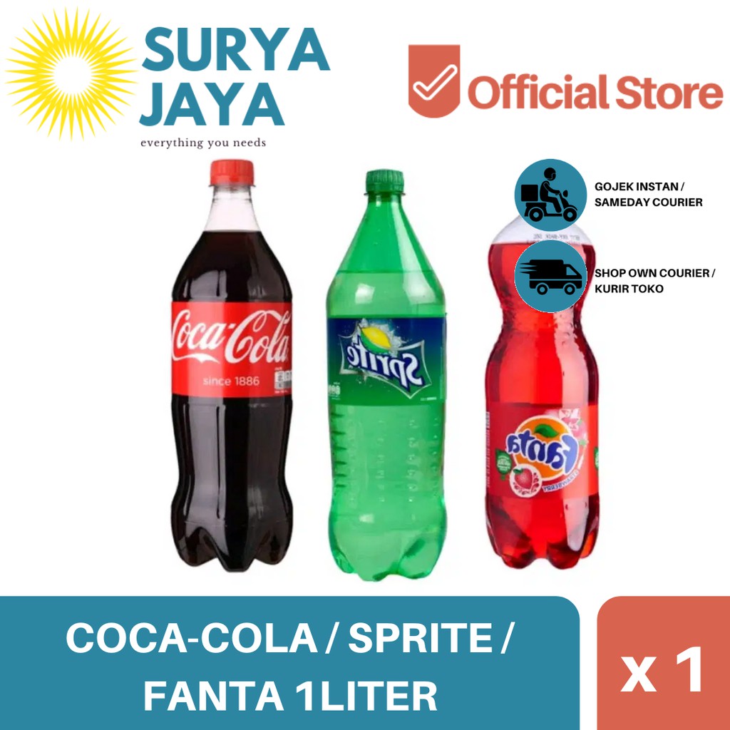 

Distributor Coca-Cola Sprite Fanta 1L (isi 1pcs) -Agen Coca-Cola / Sprite / Fanta