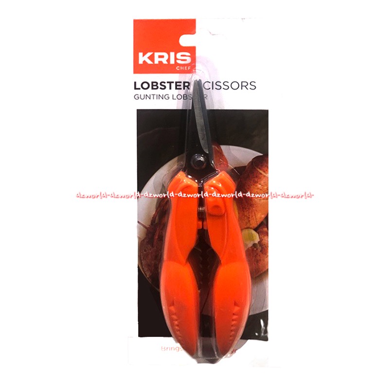 Krischef Lobster Scissors Gunting Lobster Oranye Digunakan Untuk Menggunting Cangkang Kaki Kepiting Kris Chef