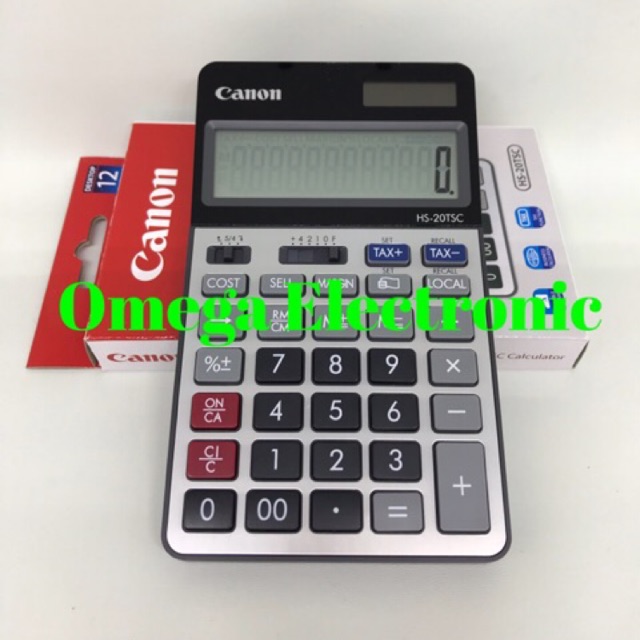 Canon HS-20TSC - Calculator Desktop Kalkulator Meja Kantor 12 Digits