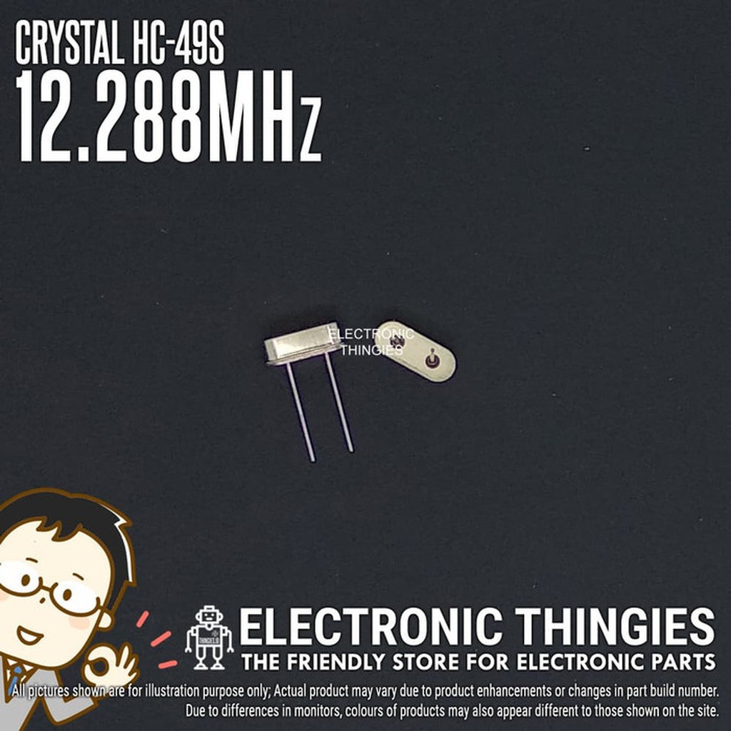 XTAL 12.288Mhz HC49S Crystal Kristal Oscillator Quartz 12.288 Mhz
