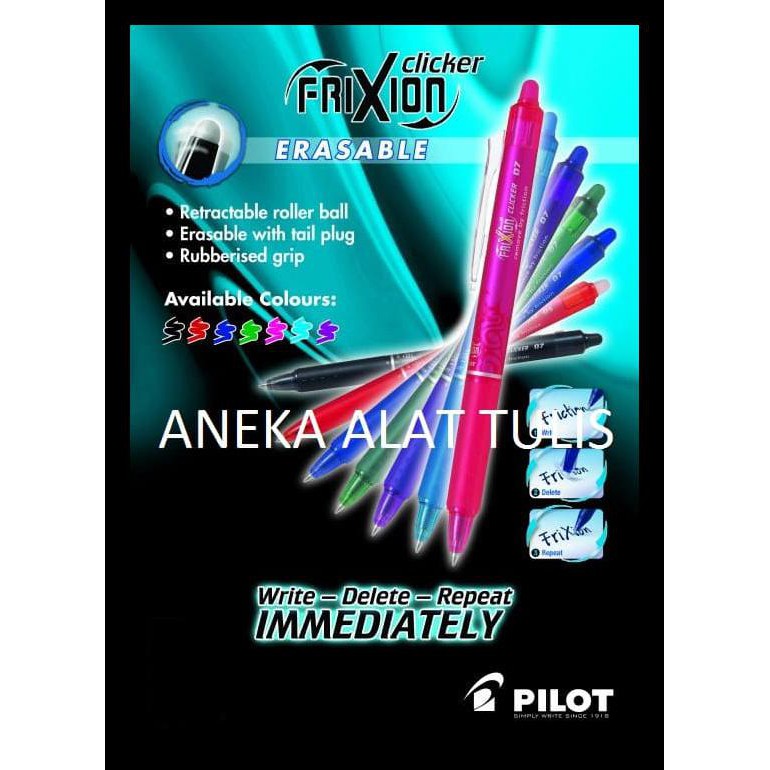 

HOT PROMO PILOT PEN FRIXION CLICKER - HITAM BARANG TERUPDATE
