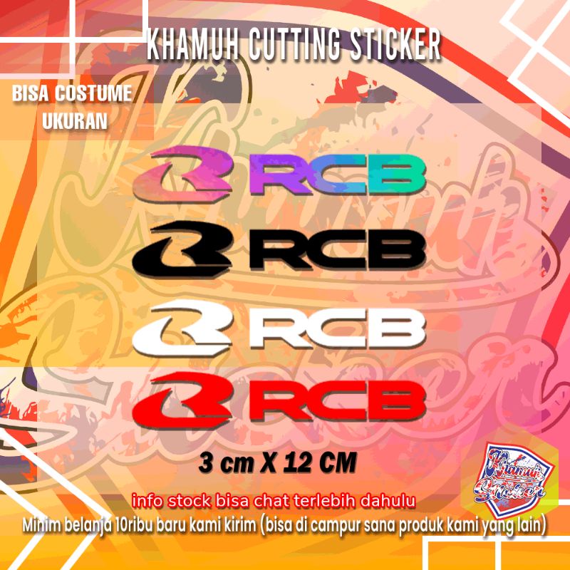 Sticker cutting rcb 1set || tidak cocok buat kaliver