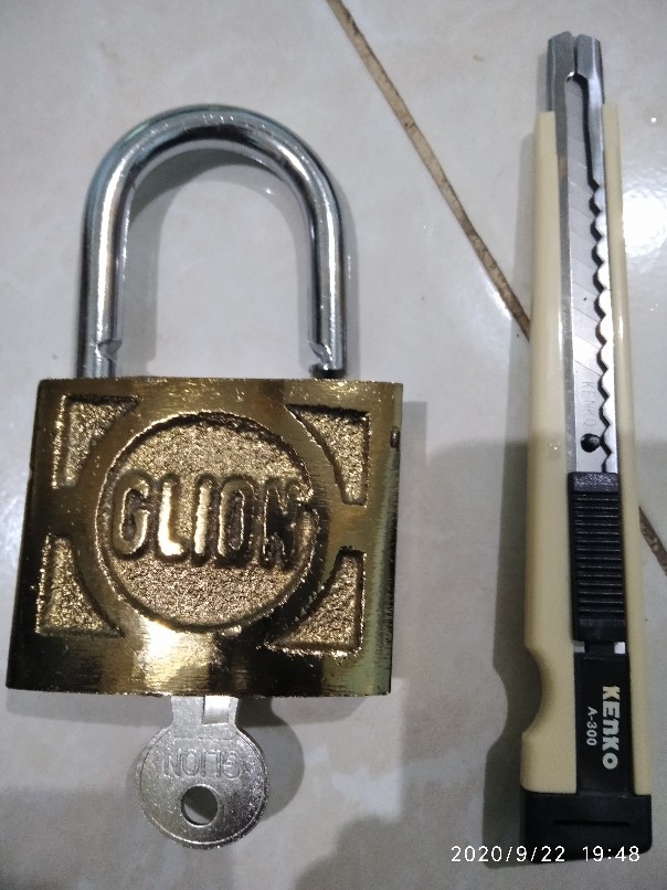 Termurah Gembok Ukir Per Glion 60mm Leher Pendek Hq Berkualitas