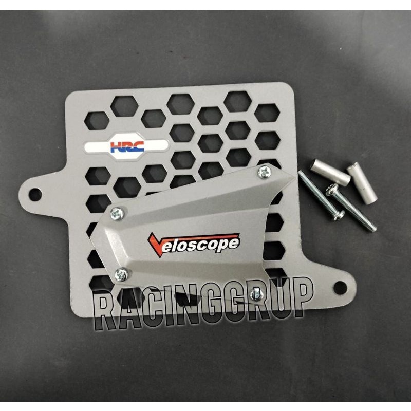 SPESIAL Cover Radiator AirScop Pcx New 160 Pcx 160 Vario 160 _ Silver (H4Y)