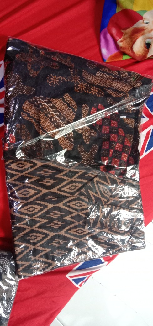 Bswart Batik Hrb026 Kenongo Hem Lawasan Sogan Lengan Pendek Padi Pekalongan M L Xl Batik Pria Murah