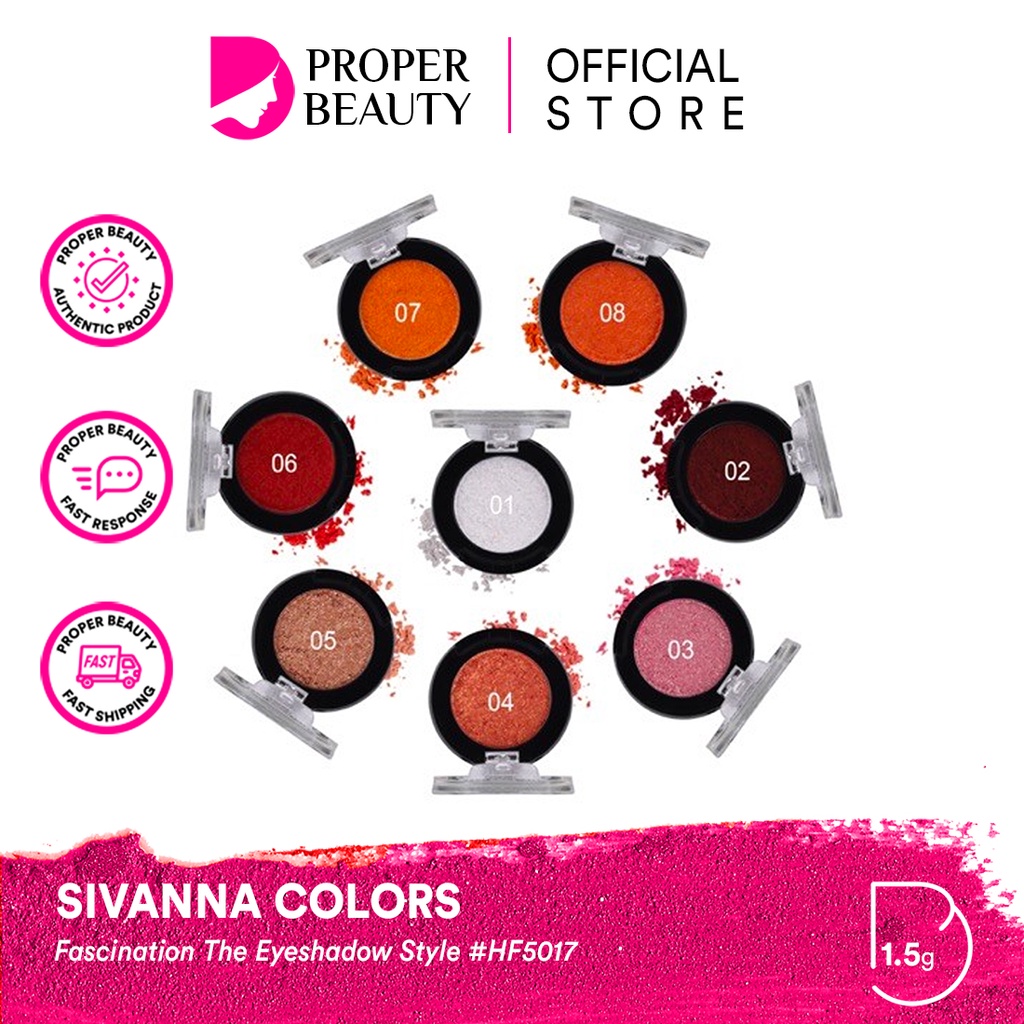 SIVANNA COLORS Fascination The Eyeshadow Style #HF5017 Thailand / Eye Shadow / Makeup / Shimmer