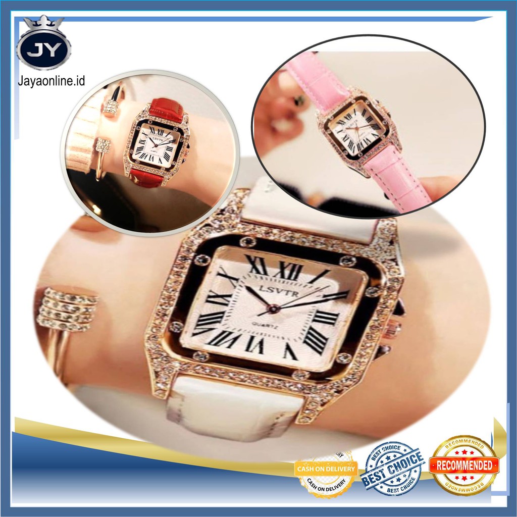 JY J007 JAM TANGAN FASHION DIAMOND PETAK JAM TANGAN WANITA IMPORT BATAM J07