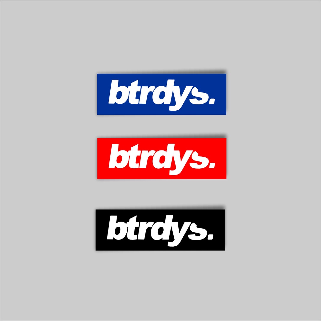 

tiker Sticker Distro Brand Case Phone LOGO Btrdys RED BLACK Band Aesthetic Grosir Murah Pop Art Clothing Basic Daily Tumblr Laptop Motor Helm HP Casing Striping Tempel Label Merk Dinding Graftac Vinyl High Quality decal