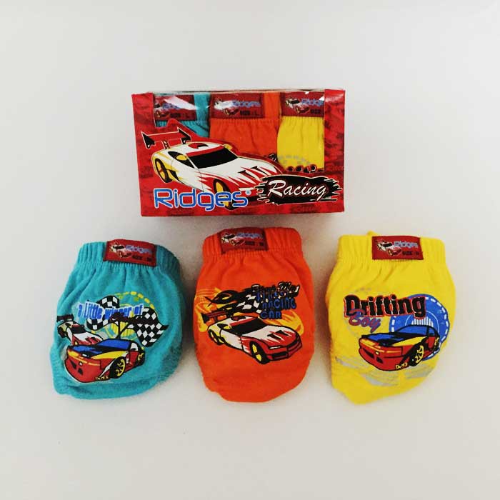 CELANA DALAM RIDGES ANAK COWO / LAKI-LAKI &quot;RACING TEAM&quot; ISI 3 PCS