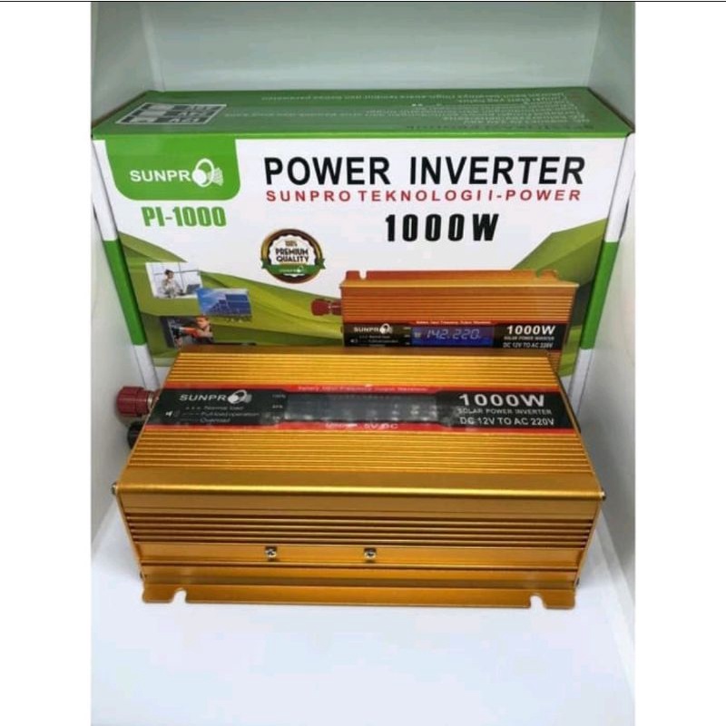 POWER INVENTER 1000W SUNPRO PENGUBAH ARUS DC TO AC/Inventer/Solarpanel