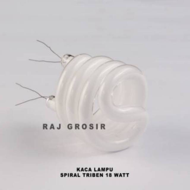 Kaca Lampu Spiral Triben 18 Watt 3,5T (GRATIS BUBBLE WRAP)