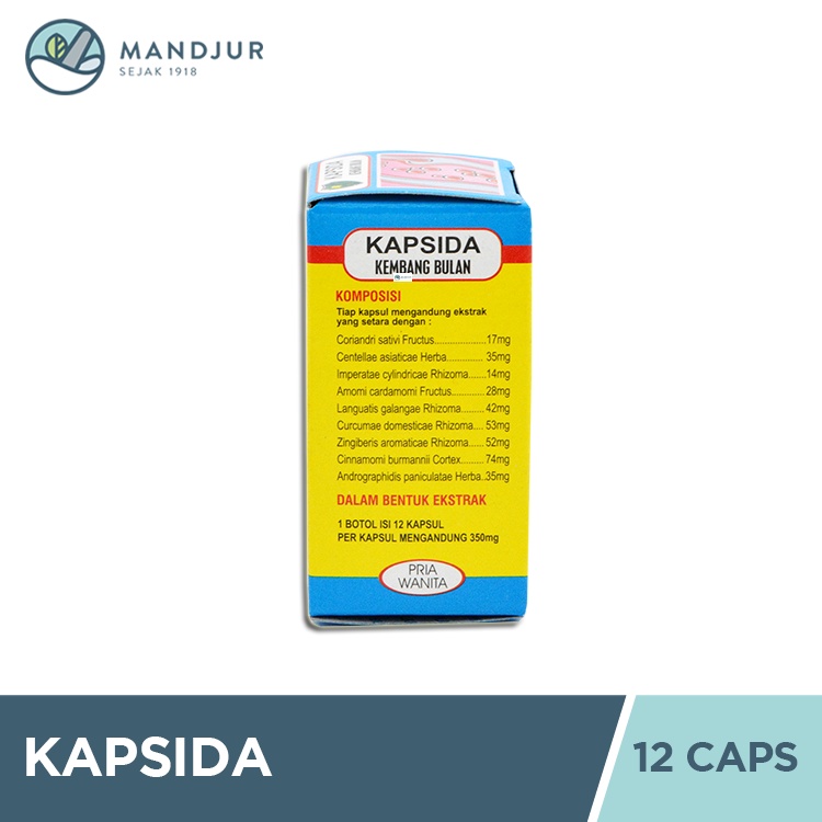 Kapsida Kembang Bulan 12 Kapsul - Obat Gatal, Bisul, Jerawat, dan Darah Kotor-2