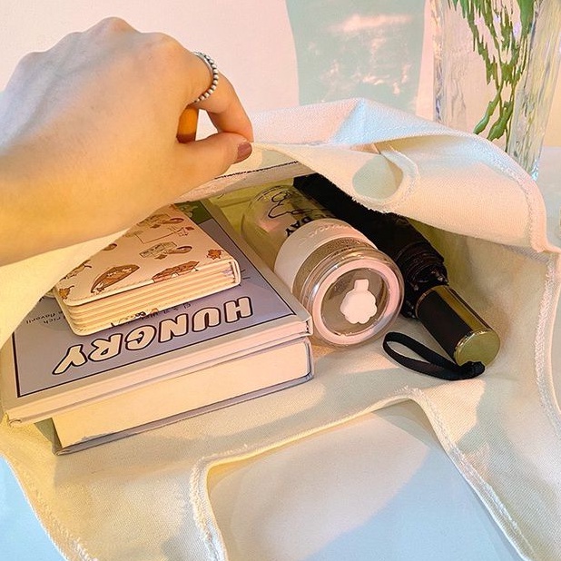 NAOMI - Tote Bag Shinaya Impor Canvas Premium - Tas Cantik Cute - Totebag - tas tote bag - tas Wanita kantong belanja kantong shopping - Shina bag Murah Unik