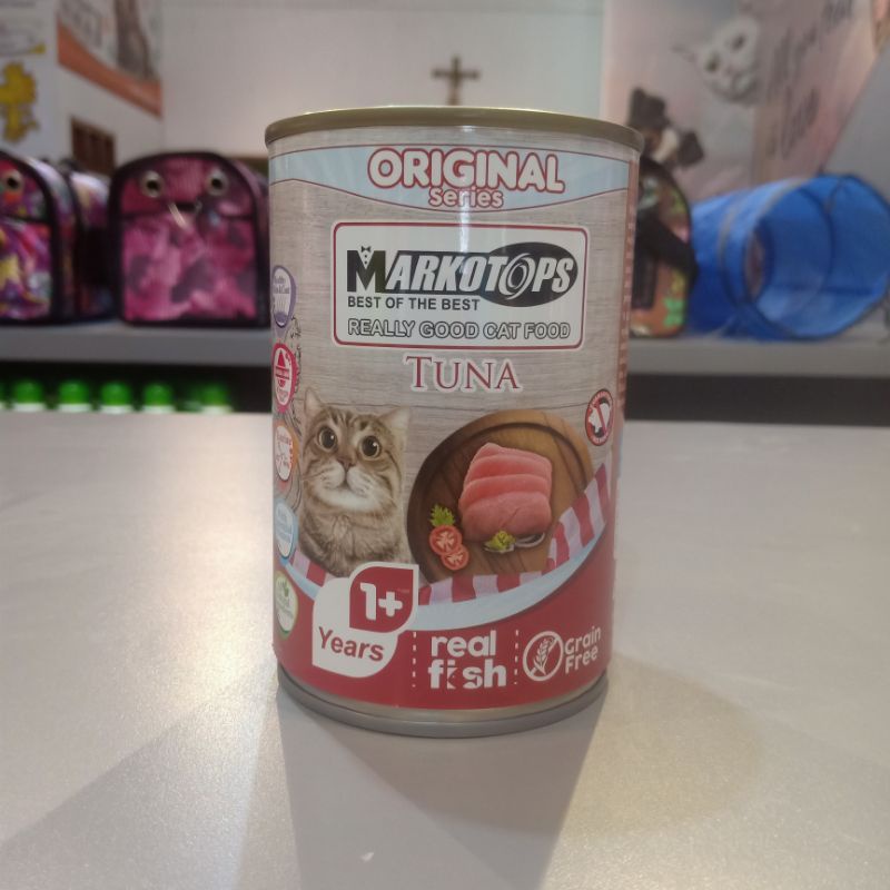 Makanan Kucing Kaleng Markotops/Markotop 400gr / ocean fish / sardines crab / tuna / tuna sardines