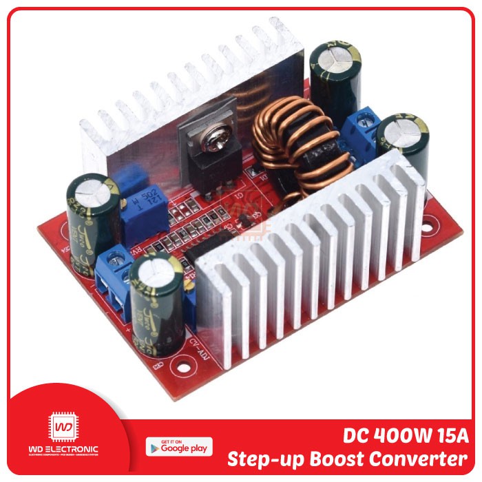 DC 400W 15A Step up Boost Converter Constant module 5-50V to 10-60V