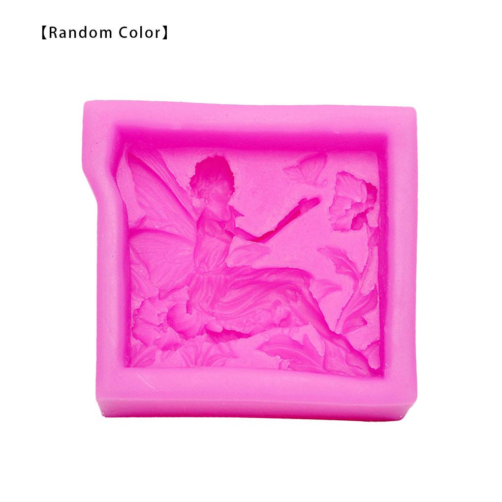 Cetakan Non/ -Stick Silicone Fondant Mold Tahan Panas/ Mould Baking Tray Kitchen DIY Tool Warna Random