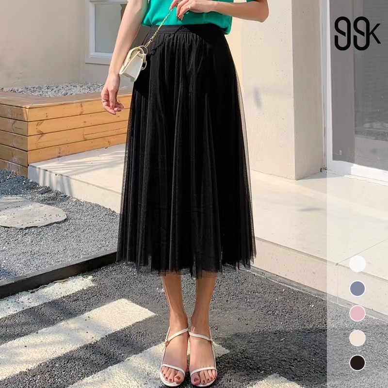 【SALE】Tutu Skirt High Waist Tulle Rok Tutu Import C898