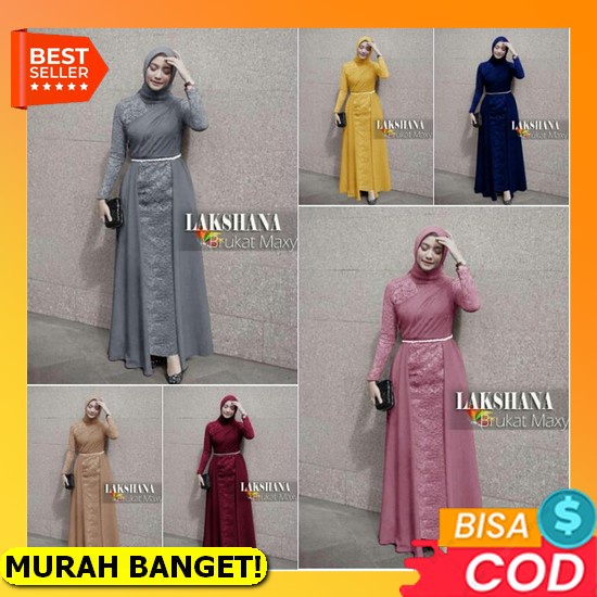 Gamis Madina Nurbaya Terbaru 2022 // Gamis Katun Toyobo Bordir Casual Dress Wanita Muslimah // Baju 