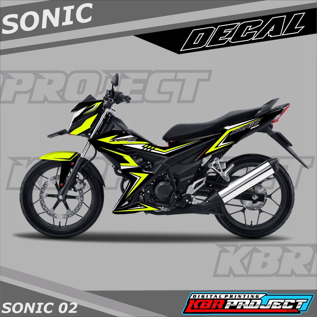 (COD) DECAL FULL BODY SONIC - DECAL FULL BODY MOTOR SONIC - KODE 02