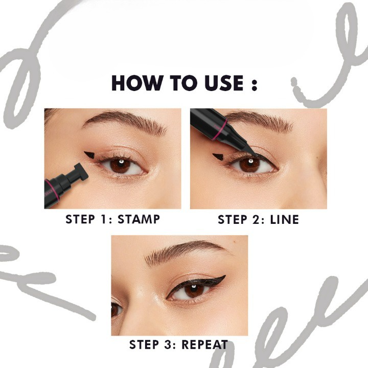 Madame Gie Perfect Liner - Eyeliner Black 2in1 Stamp Eyeliner