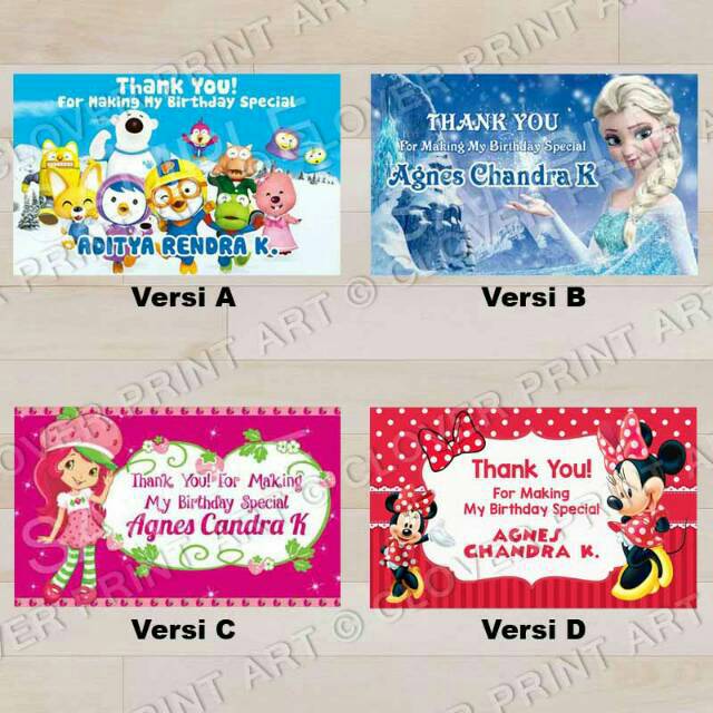 

(isi 10pcs) Stiker Ucapan