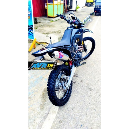 KNALPOT CRF NORIFUMI ROCKET4 STENLIS PNP (MESIN STANDARD)KLX D-TRACKER WR155-3