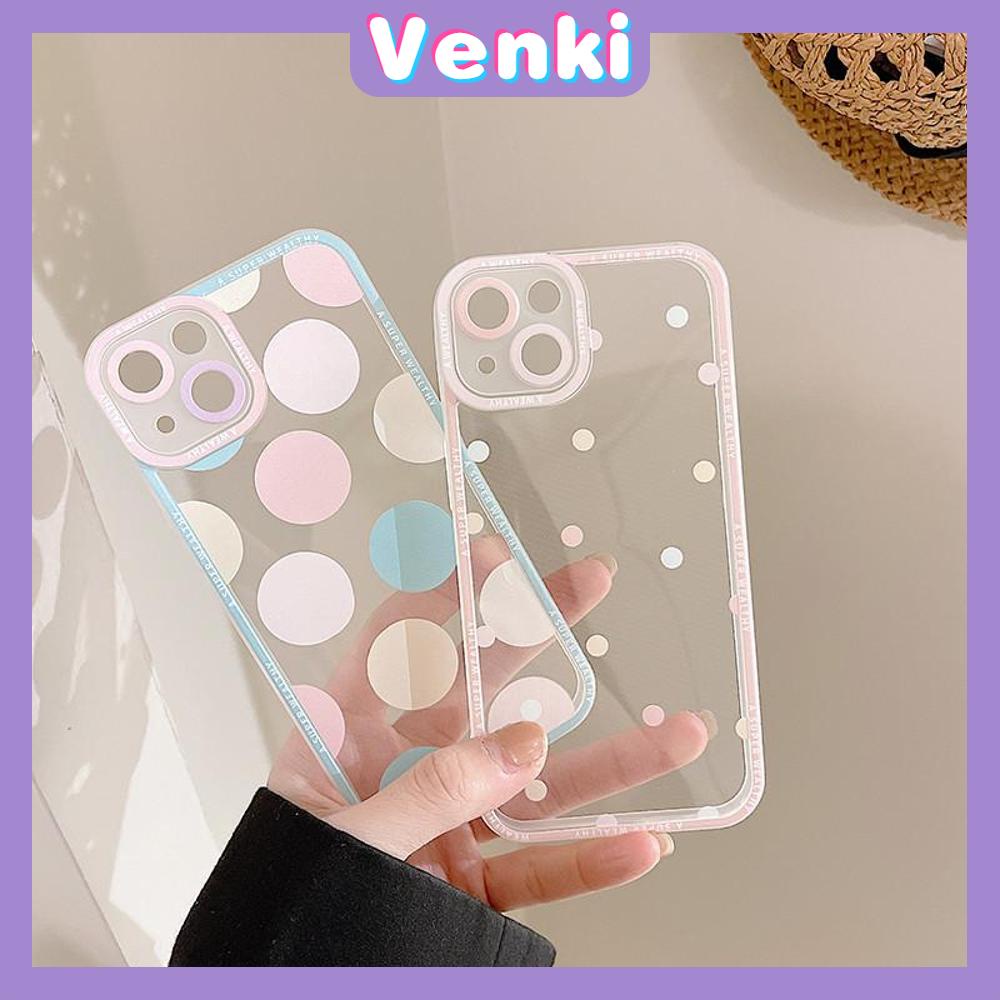 Soft Case Silikon Motif Polkadot Pink Untuk iPhone 13 Pro Max 12 Pro Max 11 7 Plus