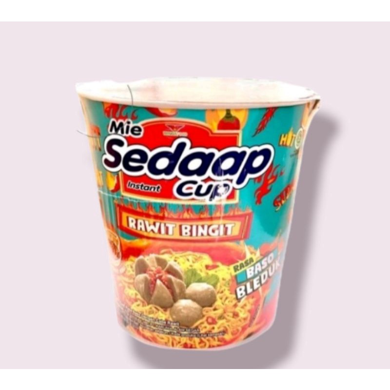 

Mie Sedaap Cup Rasa Bakso Bleduk 77 GR