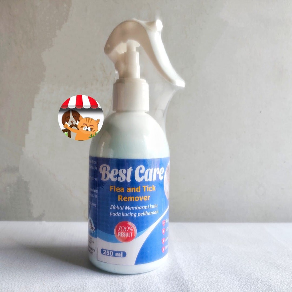 Best Care Flea &amp; Tick Remover 250ml - Spray Anti Kutu &amp; Telur Kutu Kucing