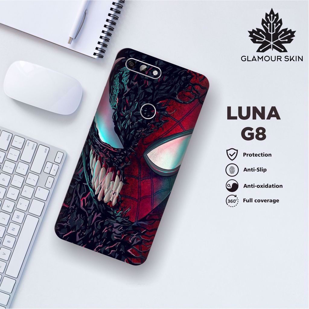 *(Dapat2PCS)* LUNA G8 Garskin Case/Stiker Protector Motif VENOM XSPIDERMAN
