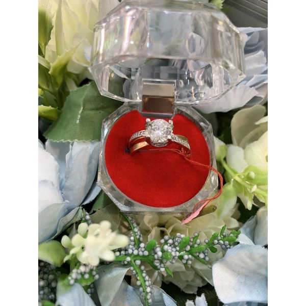 cincin diamond look emas 375