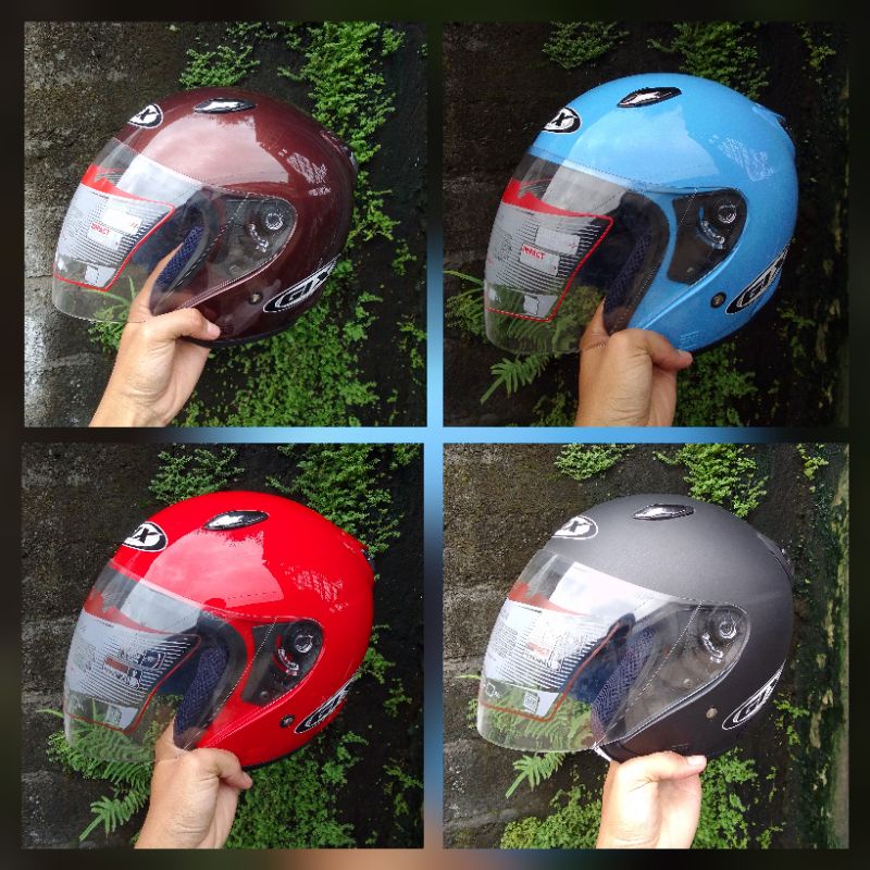Helm gix Centro half face / gix Azzuri murah