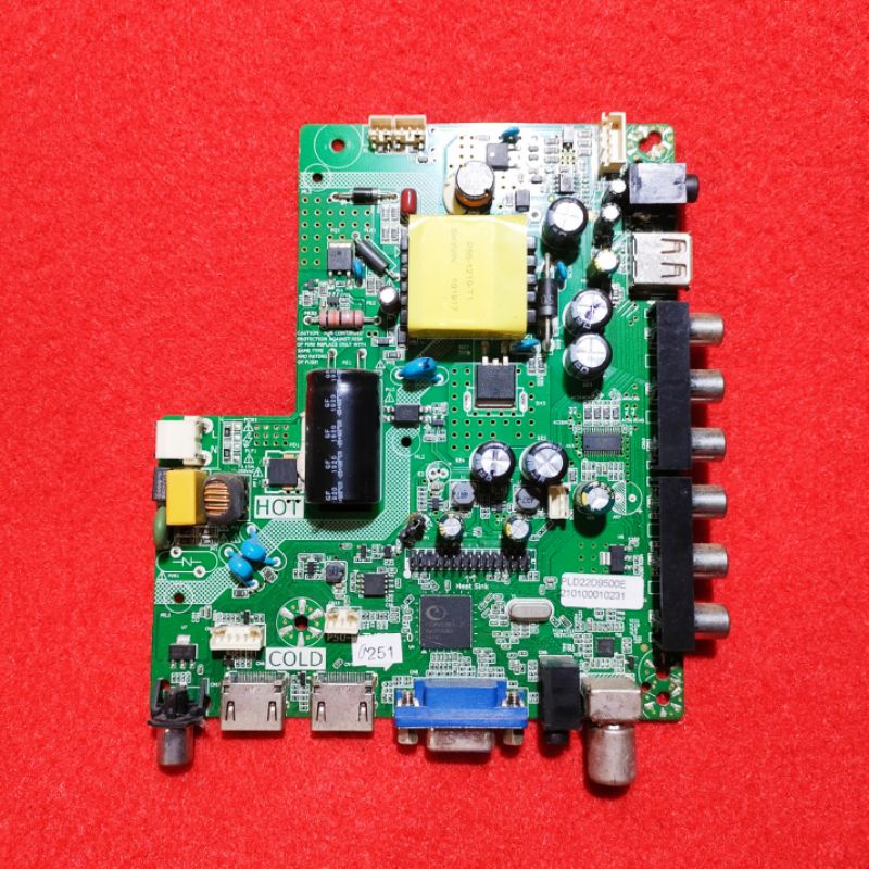 MB MAINBOARD MOTHERBOARD TV LED POLYTRON PLD22D9500E PLD 22D9500E 22D9500