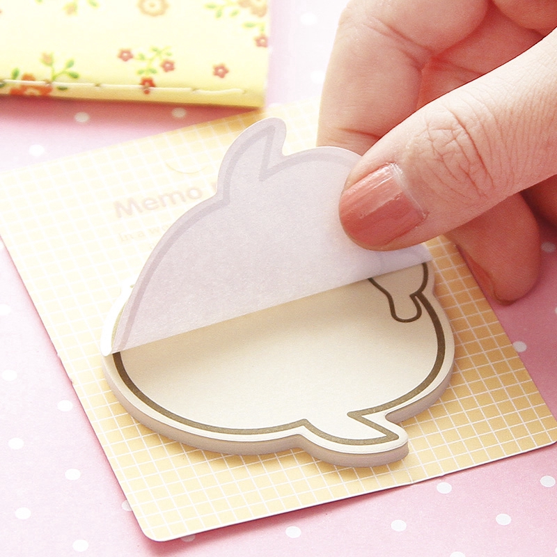 20lembar Kartun Lucu Sticky Notes Siswa Kertas Catatan Pesan Sobek