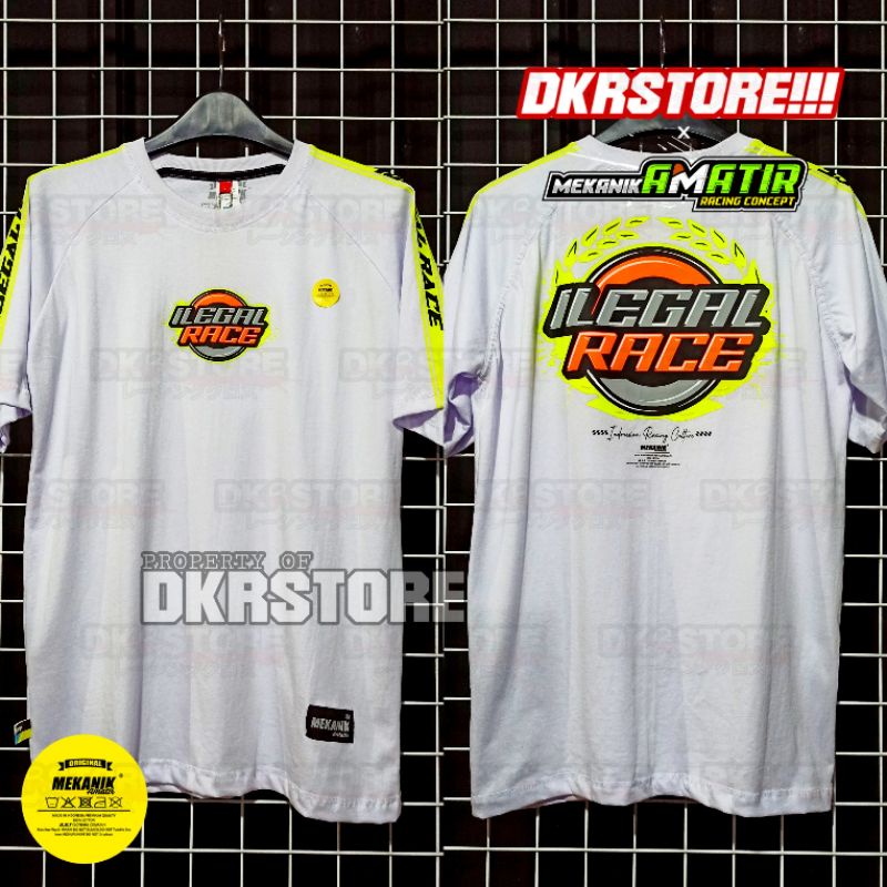 [PROMO]KAOS ILEGAL RACE OLD | KAOS BALAP FREE STICKER | KAOS RACING | DKRSTOREOFFICIAL