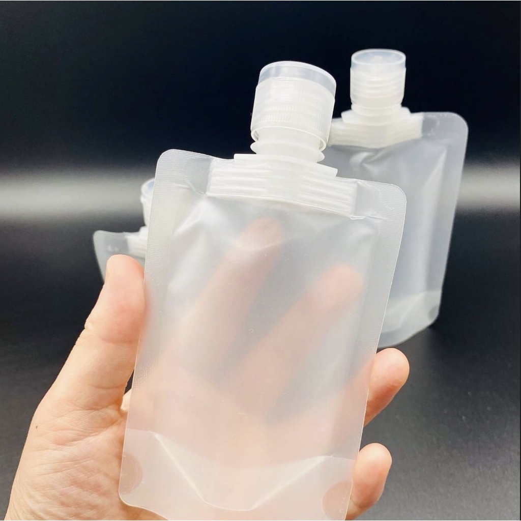 Botol Refill Tempat Sabun Travel Plastik Fliptop Flip Top Organizer Traveling Dispenser Lotion Model Lipat