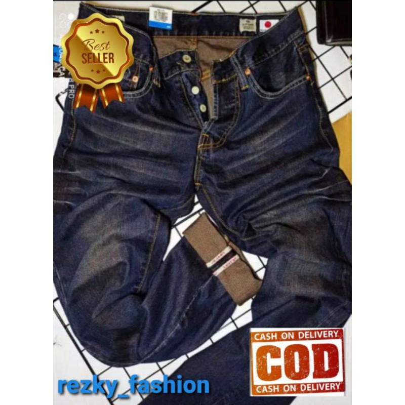 CELANA DENIM | CELANA JEANS PRIA LEVIS 501 PREMIUM SELVEDGE | CELANA PRIA | CELANA PANJANG