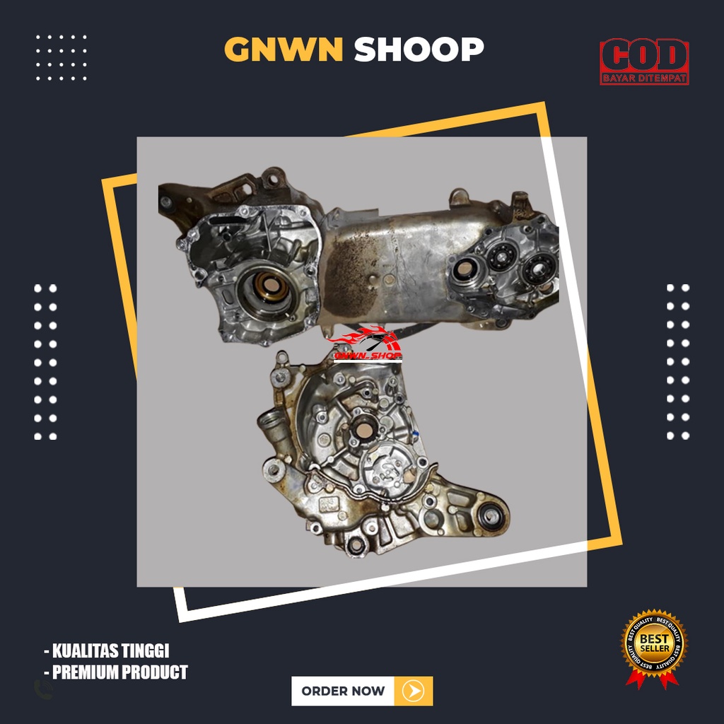 Blok Crankcase kiri Blok karter Crankshaft Honda Beat fi Esp 2015