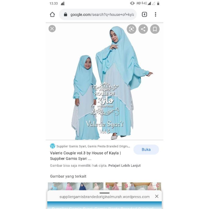 Preloved Set Syar'i Gamis Set