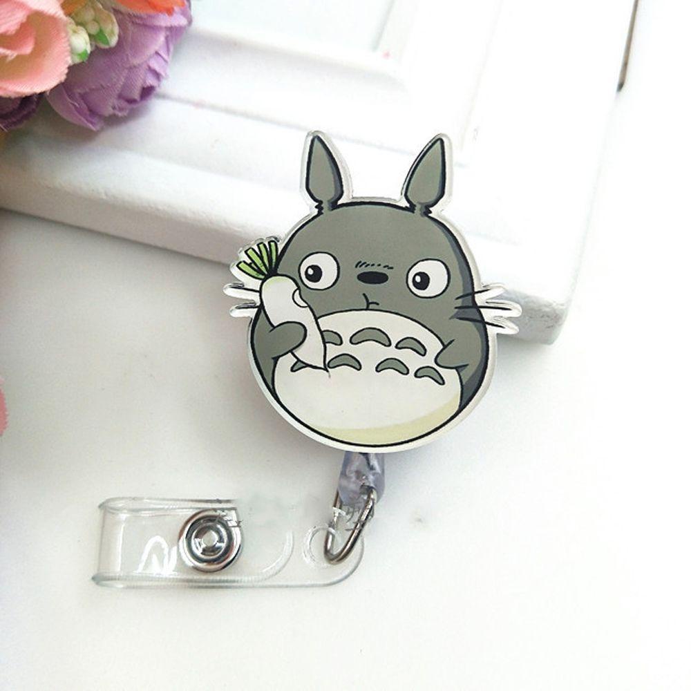 Reel Lencana Ditarik Agustinina Kawaii Rumah Sakit Kantor Dada Kartu ID Card Klip Kartu Siswa Perawat Badge Holder