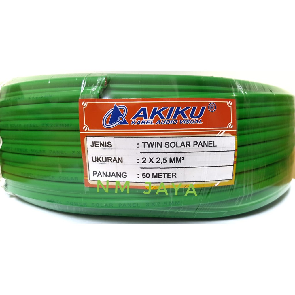 Kabel Solar Panel Kabel Panel Surya Twin Solar Panel Akiku 2x2,5 mm 50 Mtr