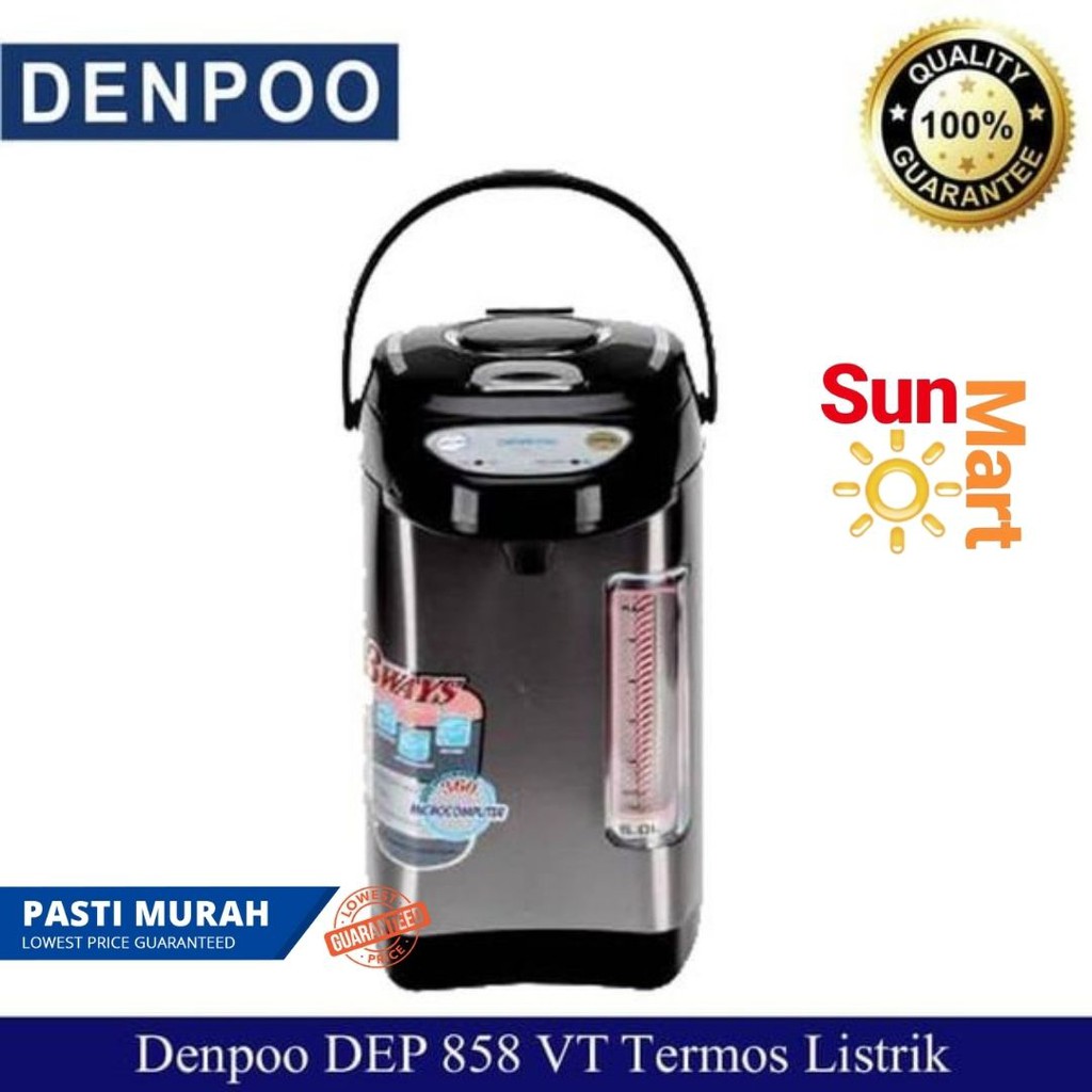 Denpoo Dep 858 termos listrik denpoo 5 liter TERMOS AIR PANAS DEP-858VT / DEP 858 VT / GARANSI RESMI