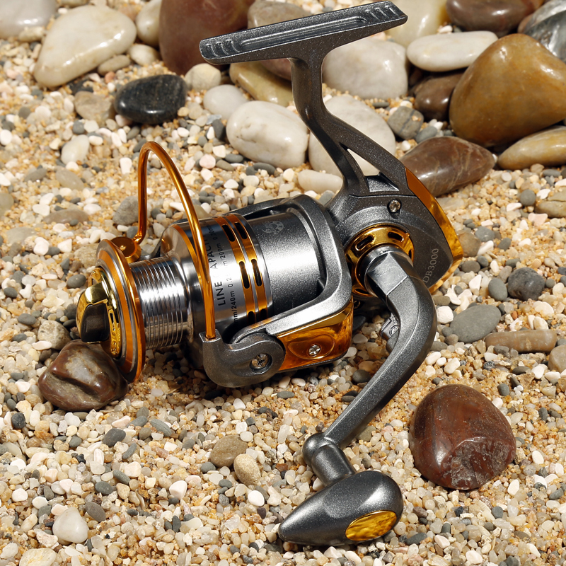 Debao Gulungan Pancing DB3000A Metal Fishing Spinning Reel - Gold