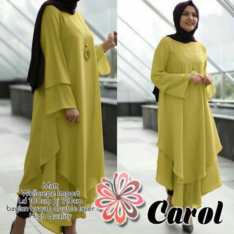 ATASAN TUNIK CAROL TUNIK / ATASAN, TUNIK, Blouse wanita, atasan wanita, BLOUSE, Fashion muslim, baju