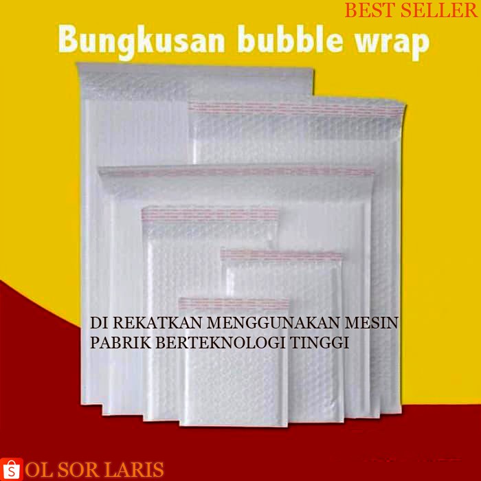 

BUBBLE WRAP PUTIH KANTONG BUBBLE WRAPMATTE PENGAMAN PELINDUNG HP G77