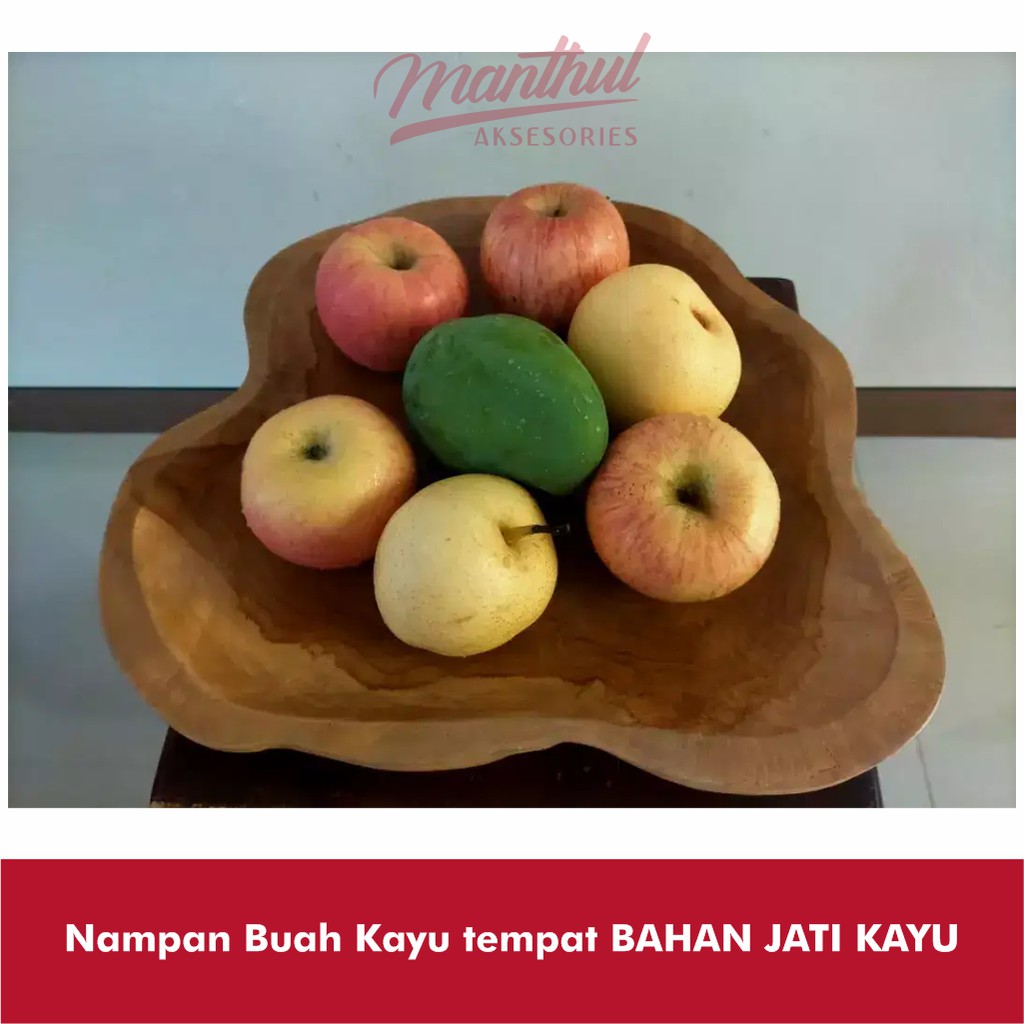 Nampan Buah Kayu tempat BAHAN JATI KAYU