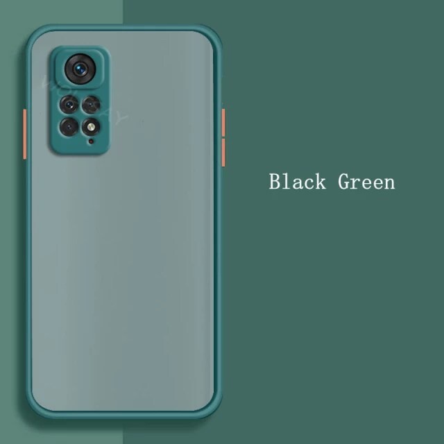 REDMI NOTE 11 PRO / NOTE 11 CASE DOFF COLOUR FROSTED CASE DOVE COLOUR COVER LIS WARNA - REDMI NOTE 11, BLACK