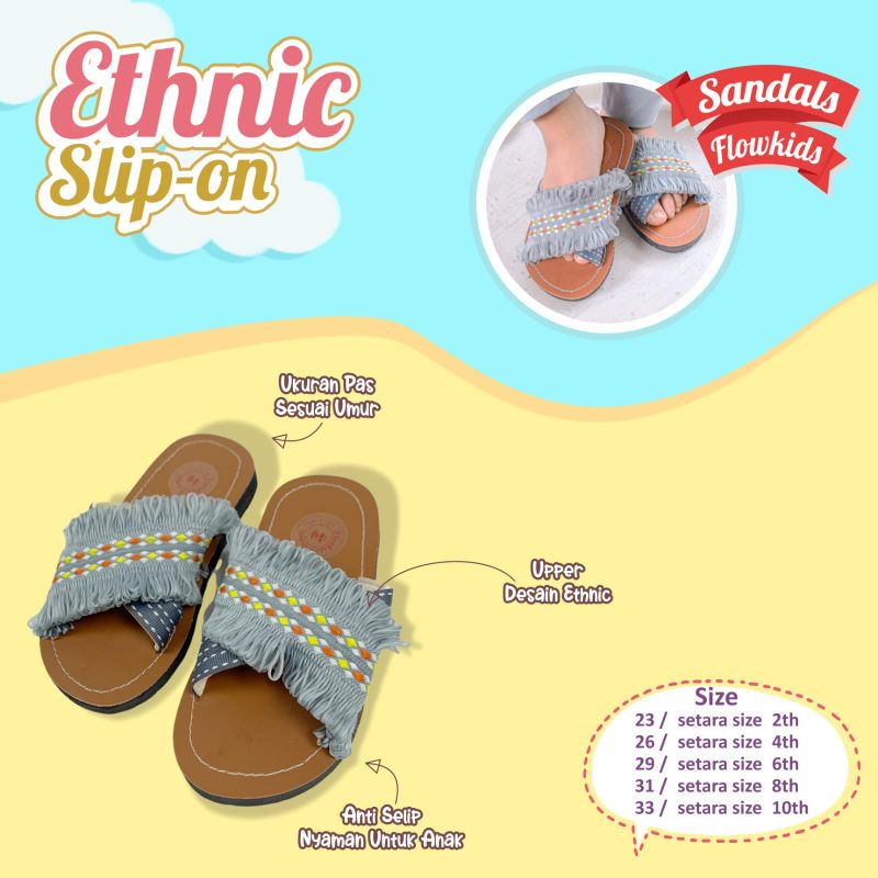 sandal ethnic anak perempuan by flowkids