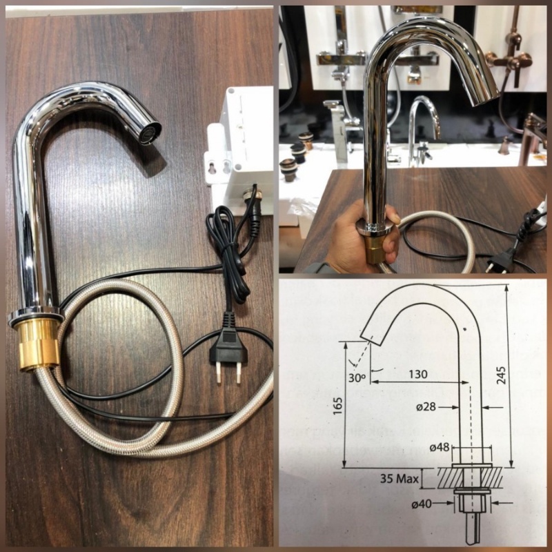 PALOMA FCP 2032 KERAN AIR DINGIN SENSOR OTOMATIS WASTAFEL CUCI TANGAN